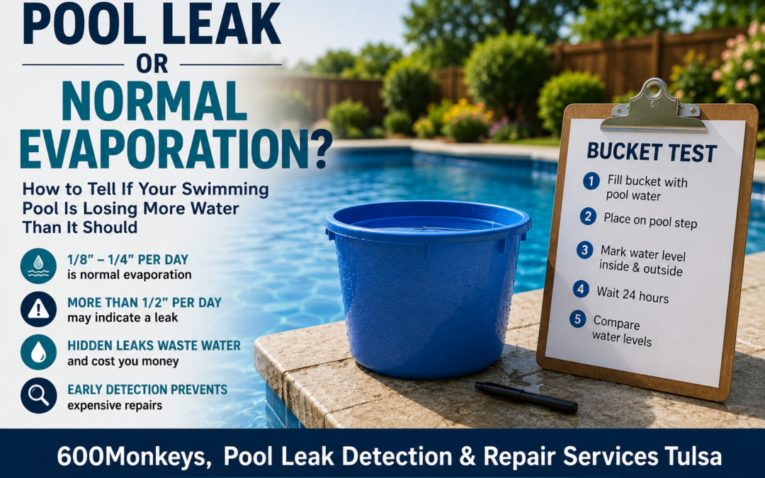 Pool Leak or Normal Evaporation? How to Tell If Your Swimming Pool Is Losing More Water Than It Should