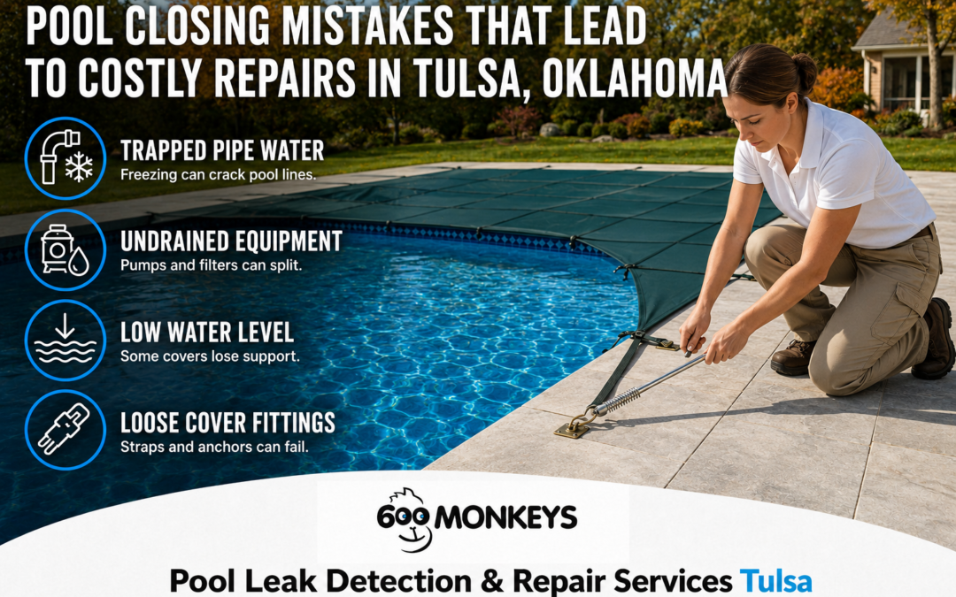 Pool Closing Mistakes That Lead to Costly Repairs in Tulsa, Oklahoma
