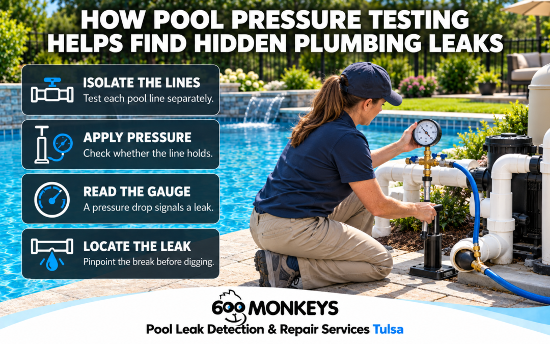 How Pool Pressure Testing Helps Find Hidden Plumbing Leaks